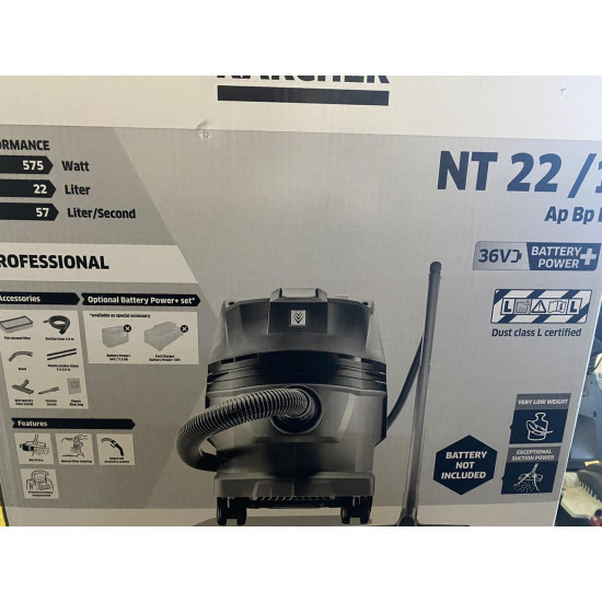Аккумуляторный пылесос Karcher NT 22/1 Ap Bp L